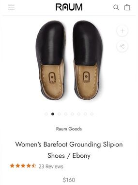 Black Leather Slip-On Flats for Women